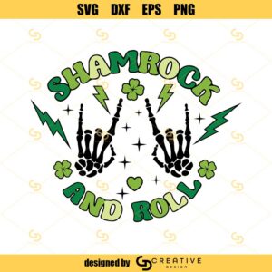 Shamrock And Roll SVG, St Patrick's Day Svg