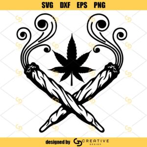 Marijuana Joint SVG, Weed Joint SVG, Blunt Joint SVG, Cannabis Joint SVG, Weed SVG PNG DXF EPS Cut Files