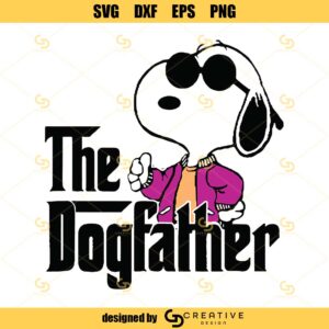 Snoopy The Dogfather Svg, Fathers Day Svg, Snoopy Svg, Dog Svg, Snoopy Lover Svg, Glasses Snoopy Svg, Dad Svg, Father Svg, Happy Fathers Day Svg