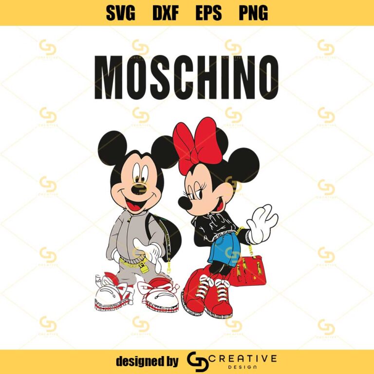 Moschino Mickey SVG, Mickey And Minnie Svg, Moschino Svg, Moschino ...